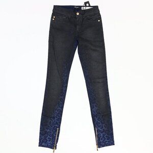 Just Cavalli Women's Gradient Leopard Print Skinny Jeans - Retail $435 - NWT